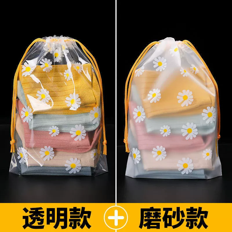 Прозрачный мешок для игрушек для кукол, сумка для хранения на шнурке, водонепроницаемая сумка, дорожная обувь, нижнее белье, носки, упаковка, сумка на шнурке