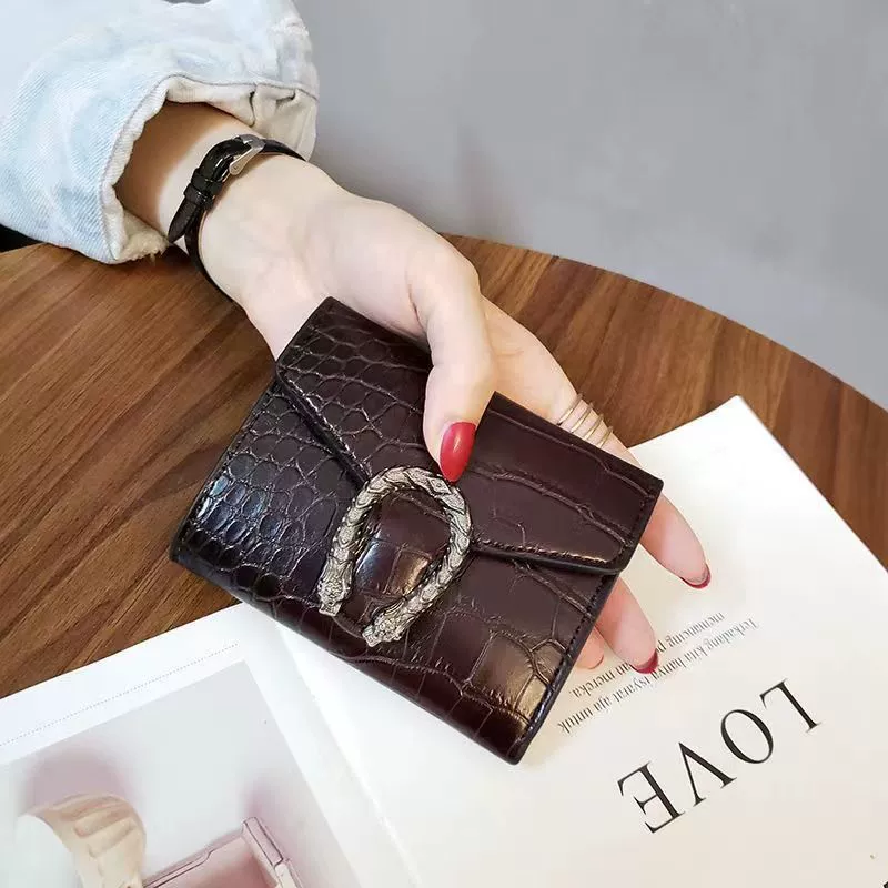 Short wallet, capacious universal card holder for secondary school students, compact design