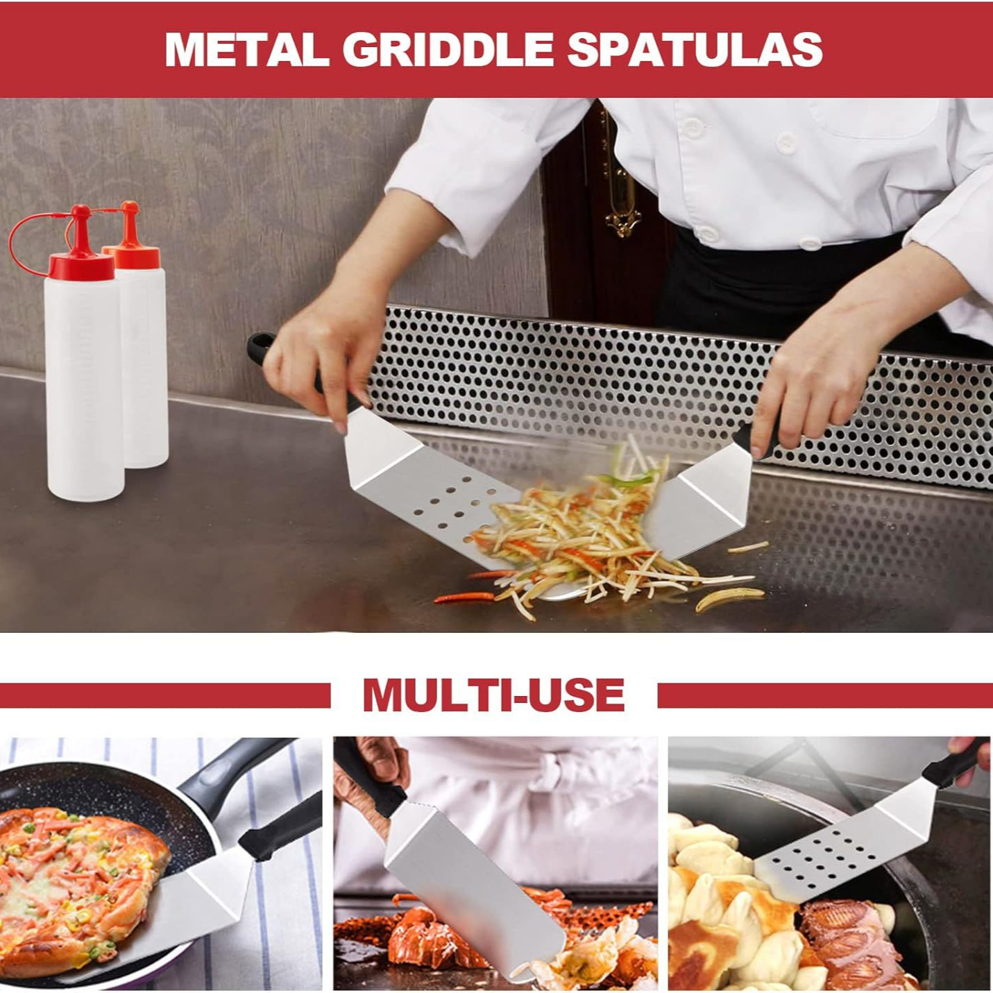 Fábrica de acero inoxidable herramientas de barbacoa set de pala de barbacoa pala de hierro herramientas de barbacoa combinación de barbacoa