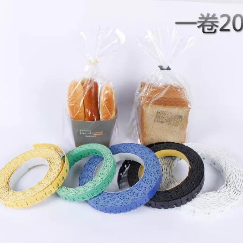 扎带烘焙茶叶包装面包夹,面包卡扣塑料夹机器封口袋卡扣扎丝