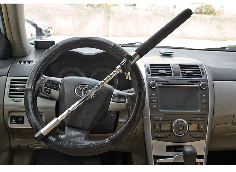 Car steering wheel lock car lock anti-theft lock with blade accessories safety self-defense telescopic multi-function car lock