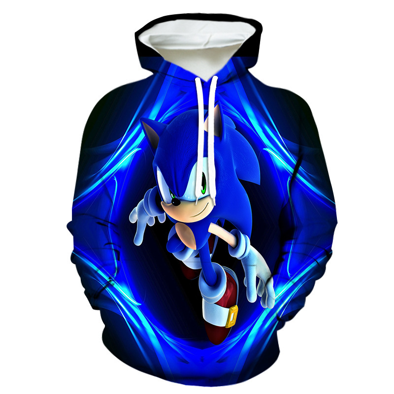2022 new Sonic the Hedgehog 3D digital print children's sweatshirt, direct from the manufacturer 2022 new Sonic the Hedgehog 3D digital print children's sweatshirt, direct from the manufacturer