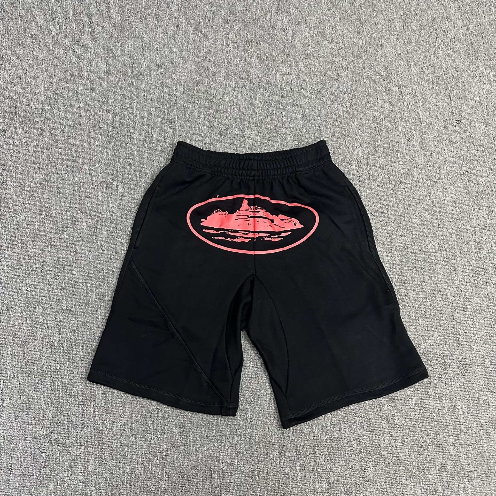 809 black and red shorts