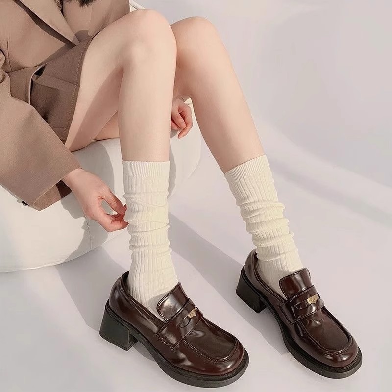 Calcetines de pierna para mujeres verano transpirable vertical delgada medias de medias de medias largas