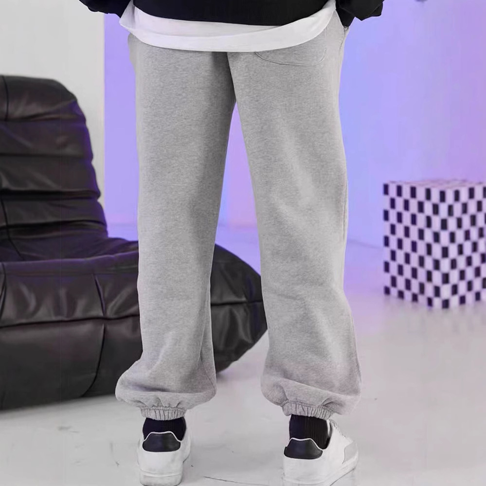 380G pesado lazo de algodón pantalones de protección de hombre Europa y Estados Unidos marca de moda transfronteriza zapatos deportivos casuales de cintura alta pantalones versátiles