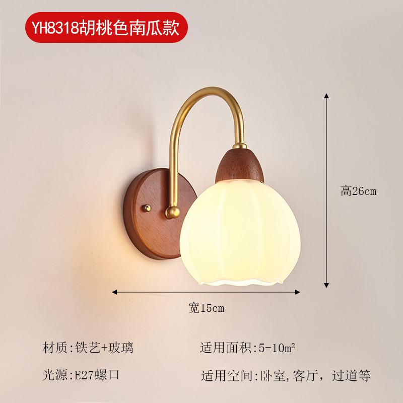 壁灯床头灯卧室led现代简约北欧创意美式客厅过道灯宾馆墙壁灯具|undefined