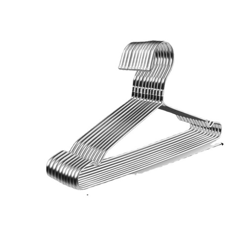 Stainless steel clothes hanger household bold seamless clothes hanging anti-slip household cool clothes drying rack clothes hanging clothes hook