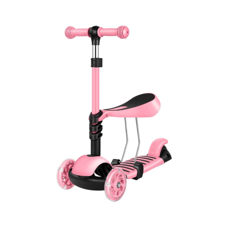 Patinete transfronterizo para niños de 2 a 6 años, niños y niñas, patinete 3 en 1 para principiantes, patinete de empuje.