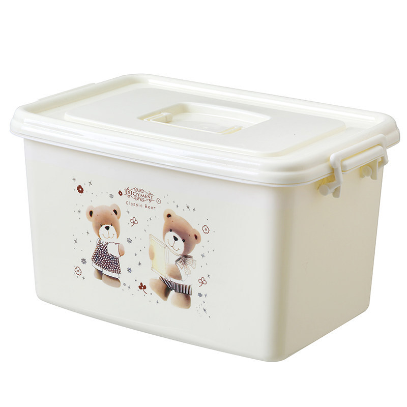 고품질 베이지색 곰돌이  10L 토트백 [가로 28cm x 세로 20cm x 높이 17cm]