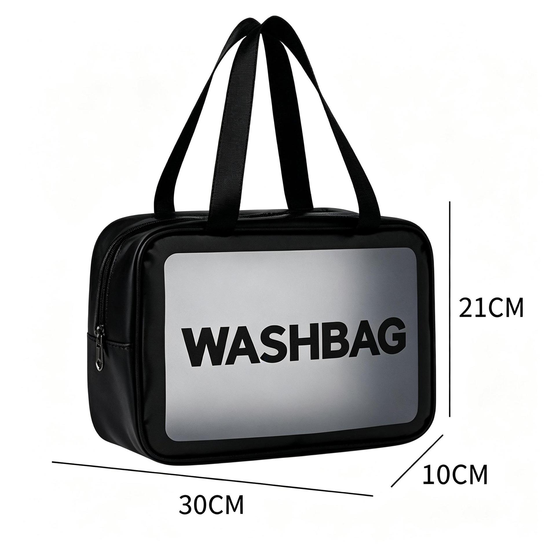 Bolsa de lavado portátil a prueba de agua, bolsa de cremallera a prueba de agua, bolsa de lavado visual de PVC, bolsa de maquillaje de viaje de tamaño medio, almacenamiento image 36