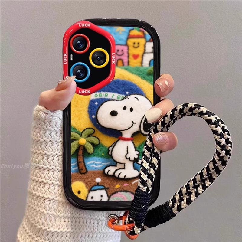 Suitable for Honor 400Pro Mobile Phone Case All-Inclusive Anti-Fall Honor 300 Classy Mobile Phone Protective Case Happy Snoopy