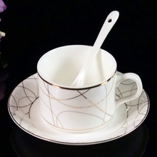 掛耳咖啡杯包郵歐式套裝骨瓷3件套創意陶瓷咖啡杯碟logo可定批發