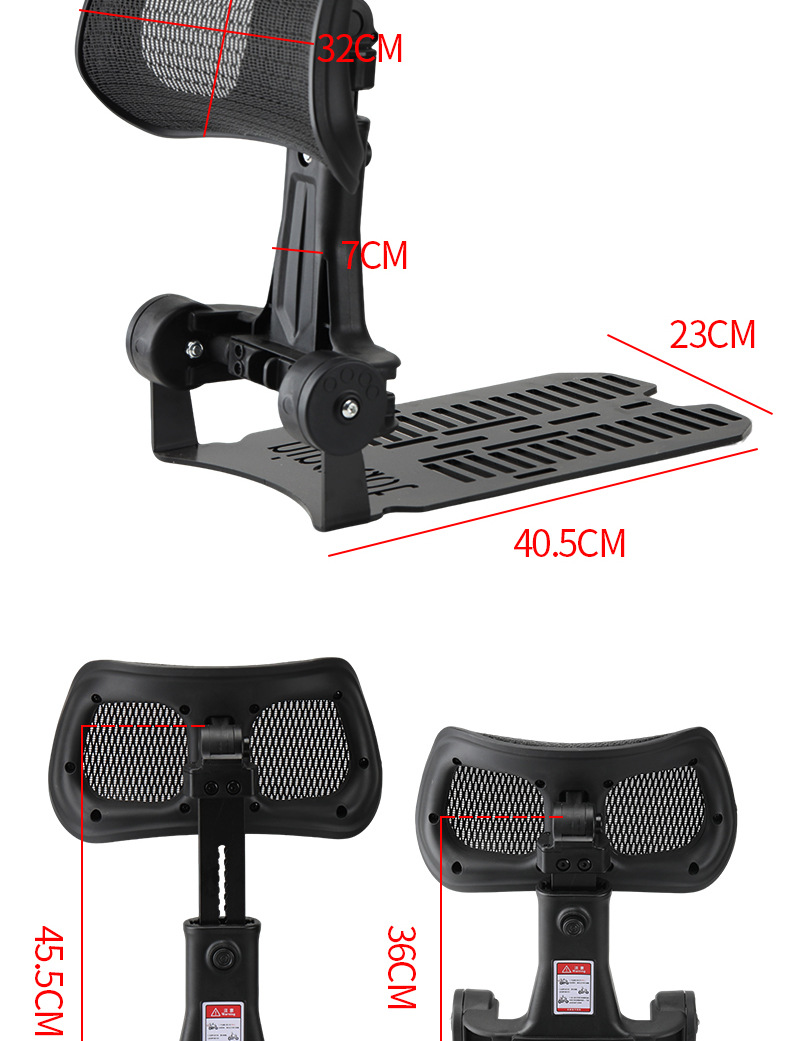 Suitable for M85/80/95Mk2 Electric Vehicles with Tail Rack, Universal Model, Retractable Folding Backrest, Rider Waist Support Backrest