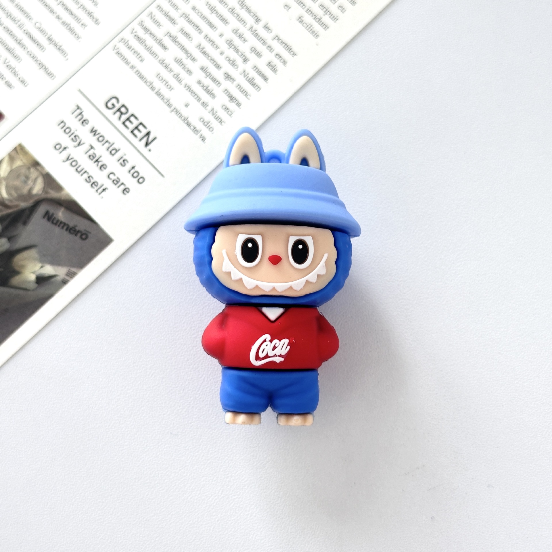 クリエイティブコーララブ冷蔵庫マグネットソフト接着剤トレンディなおもちゃ人形漫画ホールボードマグネット装飾磁気ステッカー