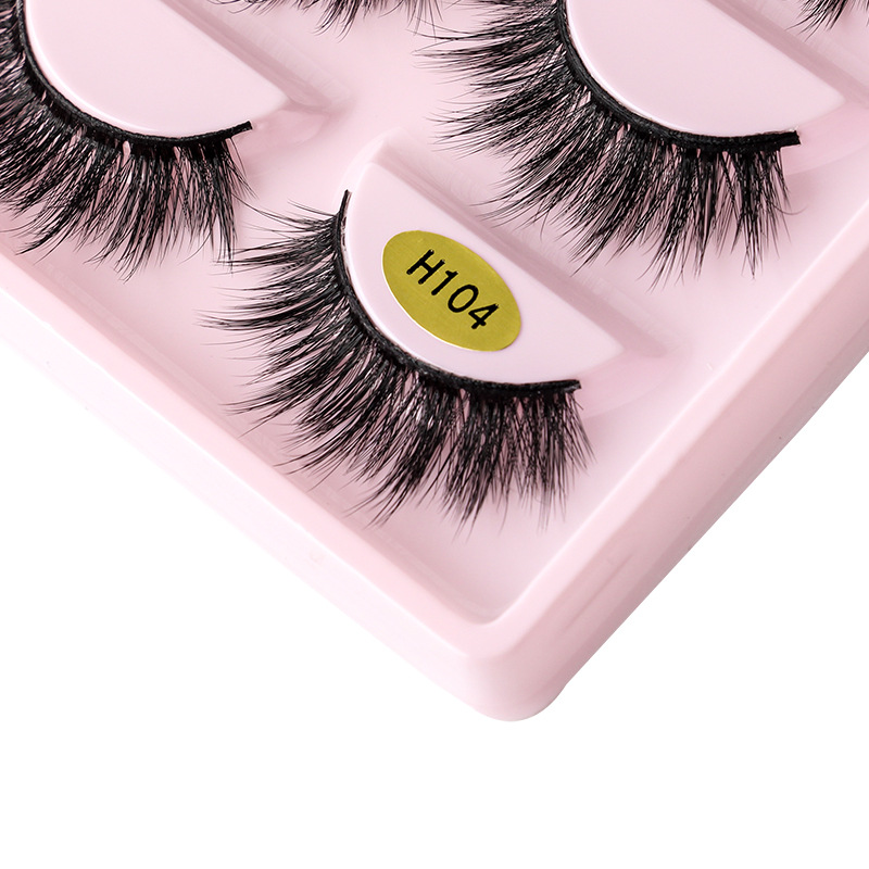 1 Piece Quantity mink hair Material Streetwear Colorful Mink Hair False Eyelashes 1 Piece
