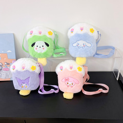 童趣可愛迷你卡通零錢包日系搞怪雪糕卡通單肩包毛絨斜挎包包