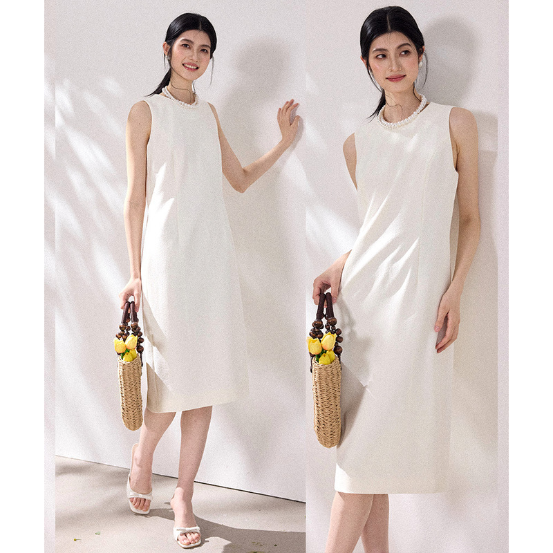 【Shengdu】26 Spring/Summer New High-End White Office Essential Slimming Sleeveless Versatile Blazer Dress 【Shengdu】26 Spring/Summer New High-End White Office Essential Slimming Sleeveless Versatile Blazer Dress