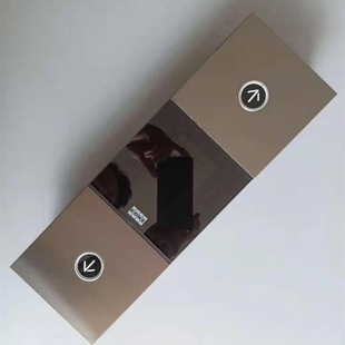 Kone Kds330 Elevator Outbound Call Panel Black Titanium Stainless Steel Outbound Call Panel Outbound Call Km51167880G01