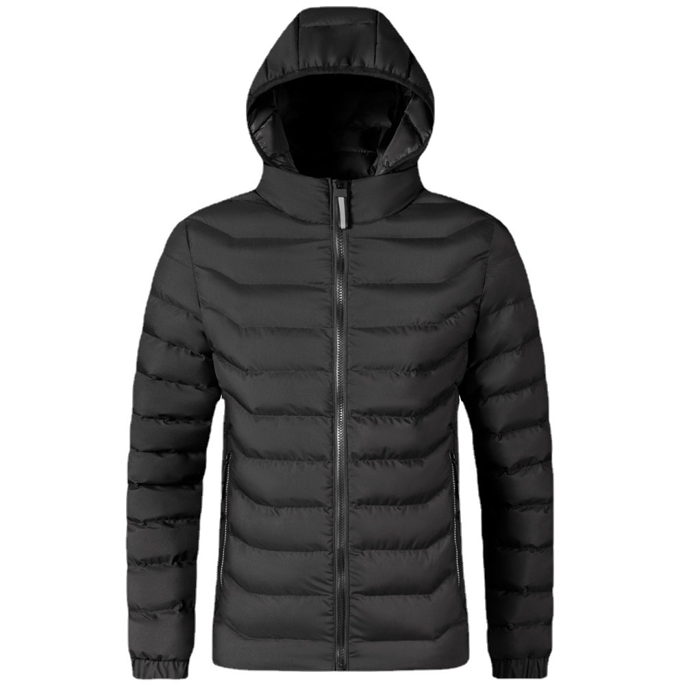 Transfronterizos de algodón hombre abrigo grande 2024 nuevo comercio exterior de ropa de hombre Amazon otoño invierno fabricantes de ropa de algodón ligera al por mayor