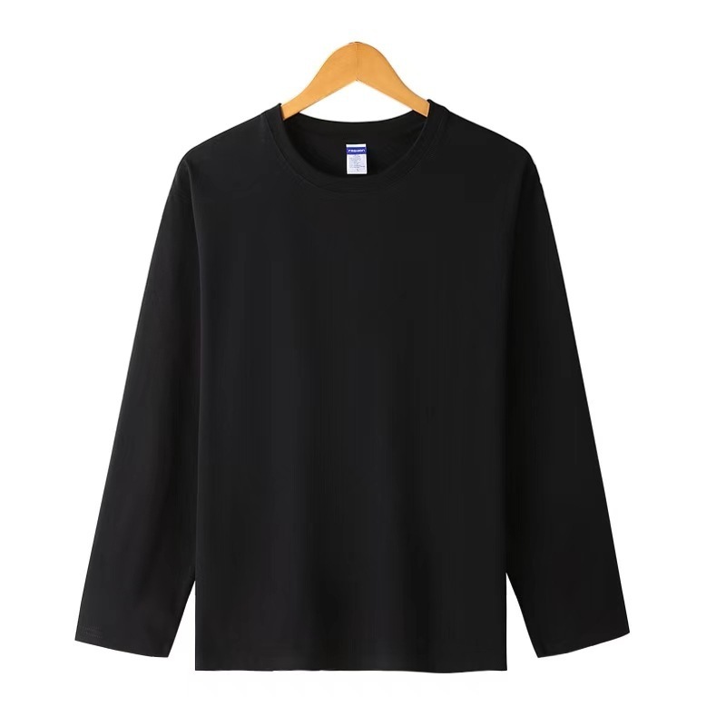 批发纯棉260g长袖T恤打底文化衫广告衫定制工作服团体服DIY印图字|undefined