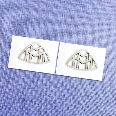 VS680 lettering, and MAYBACH side — Car logo - standard-a-pair-of-maybach-side-marks-silver