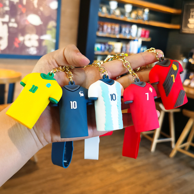 Messi Keychain Football World Cup Star Jersey Doll Keychain Internet Celebrity Backpack Pendant Creative Small Gift Messi Keychain Football World Cup Star Jersey Doll Keychain Internet Celebrity Backpack Pendant Creative Small Gift