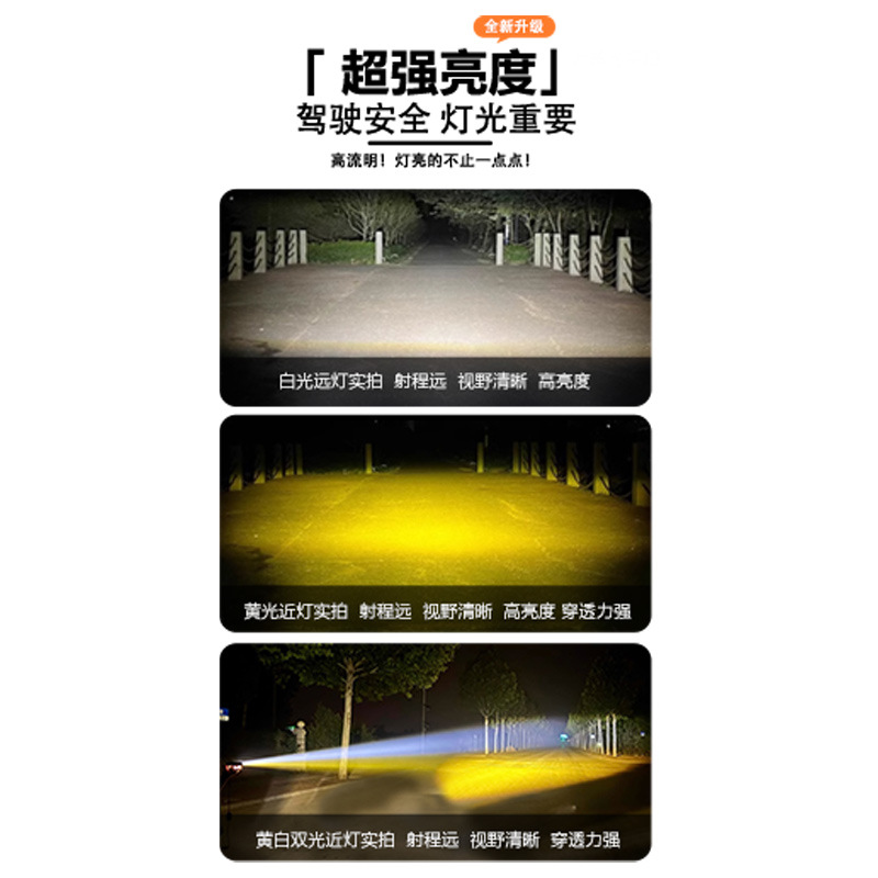 3 pulgadas de doble ojo LED foco de motocicleta eléctrica motocicleta motocicleta vehículo todoterreno camión iluminación de pavimentación de red