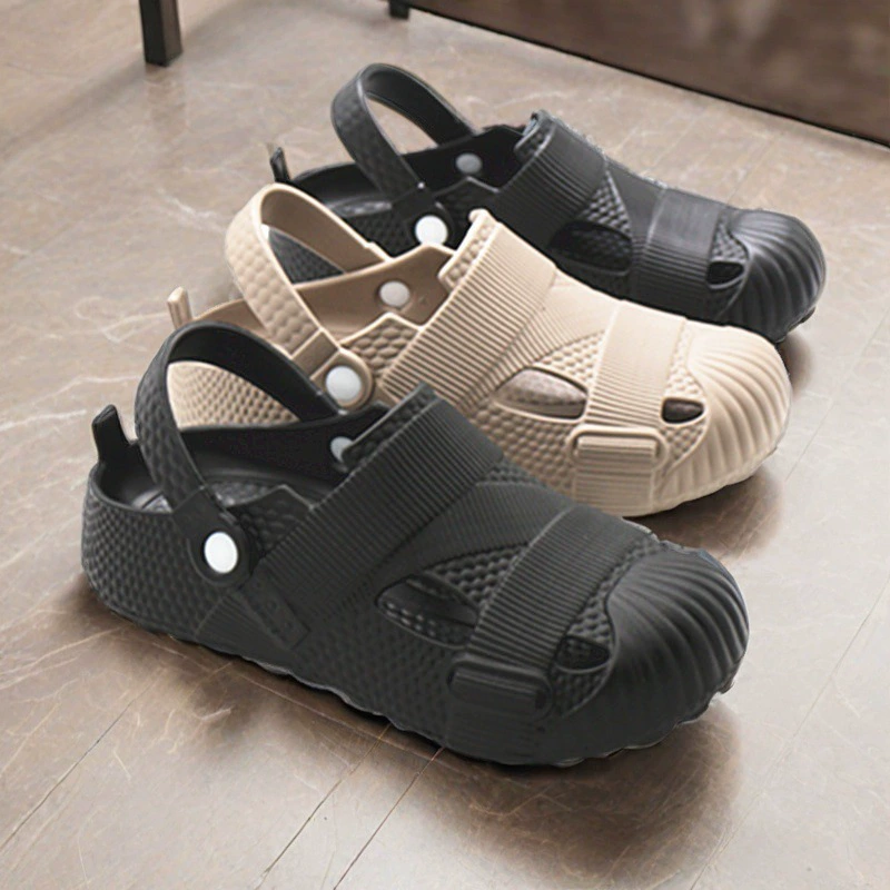 Женская пещерная обувь летняя нескользкая толстая подошва легкая мужская дышащая сетка сандалии носить на улице