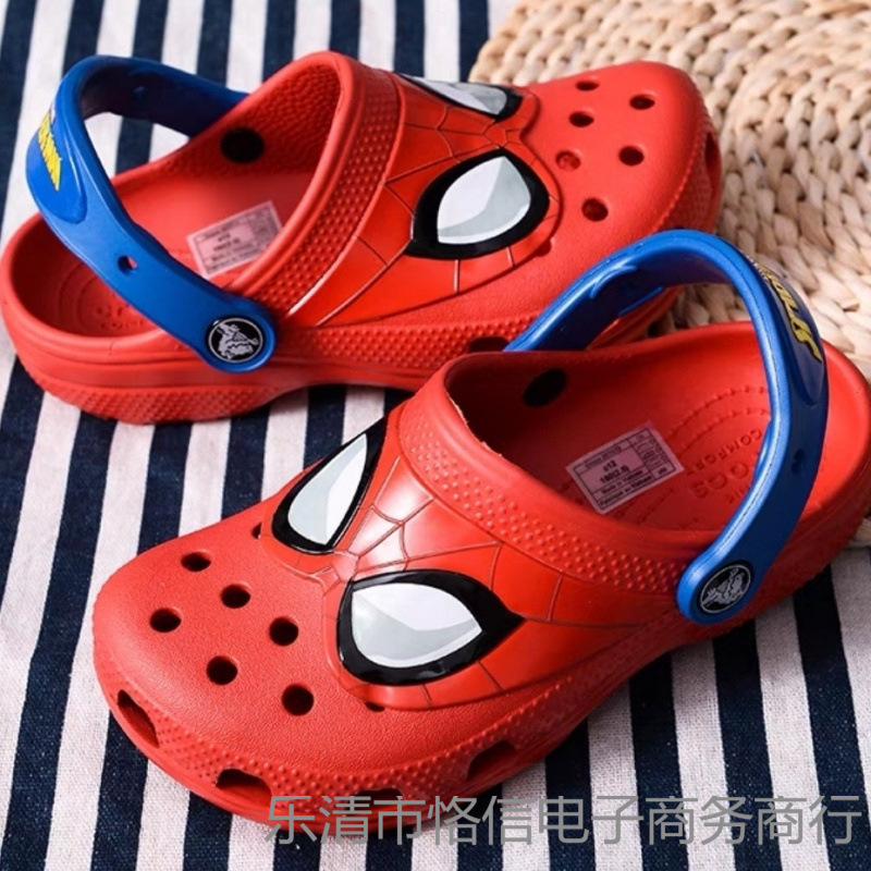 クロスサマー インターネットセレブ スパイダーサンダル 紳士靴 滑り止め ビーチ かわいい 中学生 スリッパ 親子 子供下駄|undefined