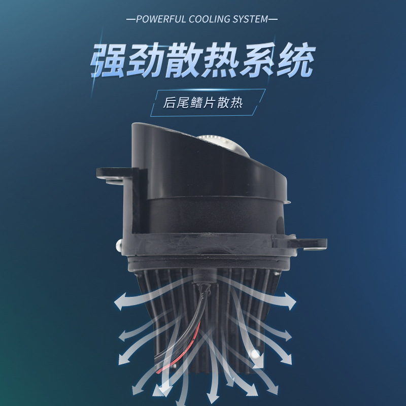 Luces antiniebla LED de tres colores para automóviles, modificación de lente de luz dual de 3 pulgadas, luz blanca, luz amarilla, amarillo claro, adecuadas para Ford, General Motors, Nissan.