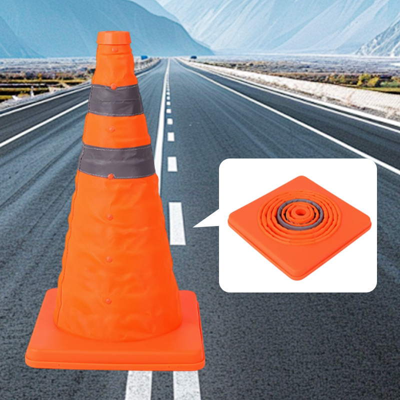 Road Cone, Ice Cream Cone, Safety Cone, Strong Reflective Cone, Car Traffic Emergency Roadblock Cone, Reflective, Luminous, Reflective Warning