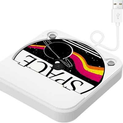 New Car Cd Player Optical Drive Portable Lossless USB Connection Universal Player Gift Cross-Border (Car CD player) - white-chinese-version