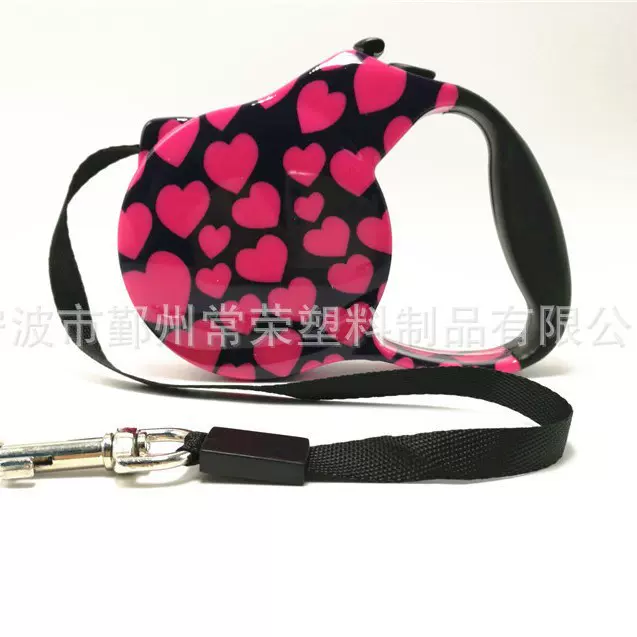 印刷宠物伸缩牵引绳可伸缩牵引器 宠物自动牵引器印花