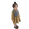 Children's dress with sleeves girl's, vest, Korean style, autumn, long sleeve