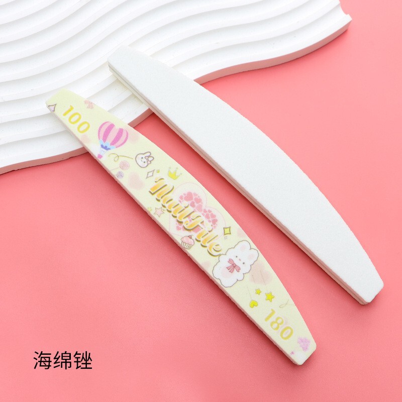 美甲海绵抛打磨条海绵锉条甲面刻磨指甲锉不掉砂高弹EVA海绵搓条|undefined