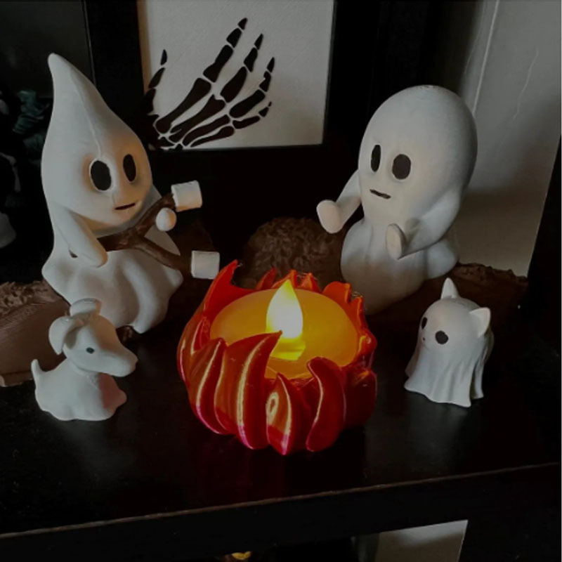ゴースト キャンプファイヤー ギャザリング ゴースト キャンプファイヤー パーティー 樹脂オーナメント ハロウィン デコレーション|undefined