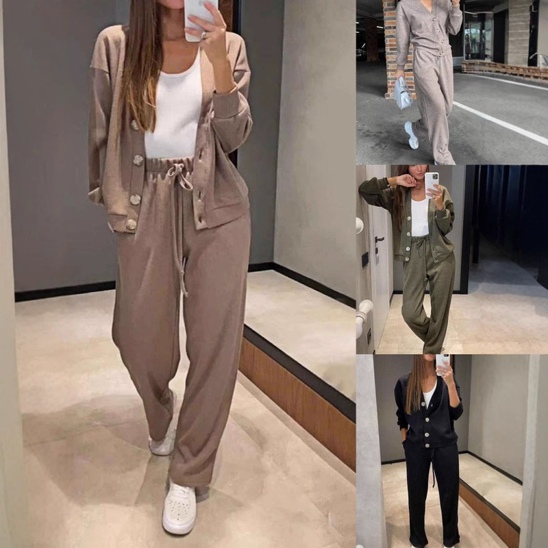 2026 Autumn and Winter New European and American Cross-Border Amazon Independent Site Hot-Selling Casual Sports Suit Cardigan Top Women's Clothing 2026 Autumn and Winter New European and American Cross-Border Amazon Independent Site Hot-Selling Casual Sports Suit Cardigan Top Women's Clothing