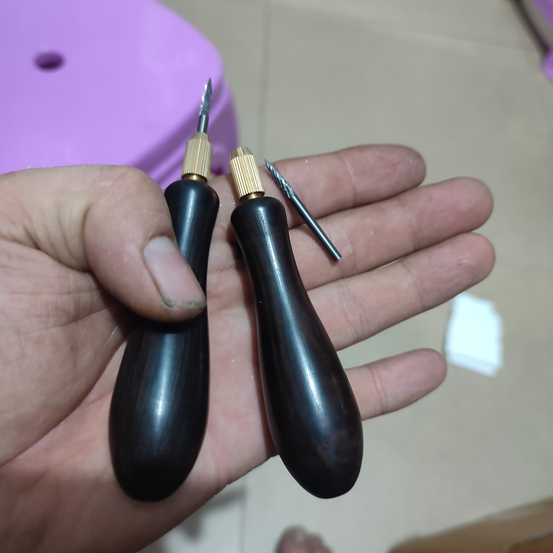 羽毛球拍拉线机工具，穿线机工具。球拍护线管旋转锥 取钉锥