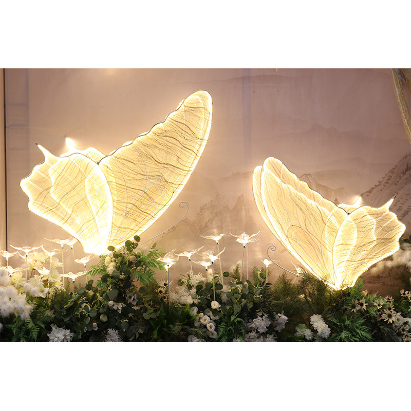 Shangmeili props de boda gran brillante mariposa ala decoración escenario colgante techo guía adornos del salón de bodas