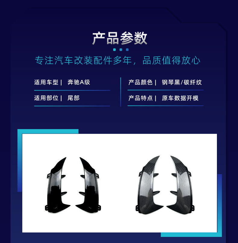 Suitable for Mercedes-Benz A-Class W177 Amg Hatchback and Sedan Front Bumper, Front Lip, Grille Trim, Wind Knife Kit, Cross-Border Modification