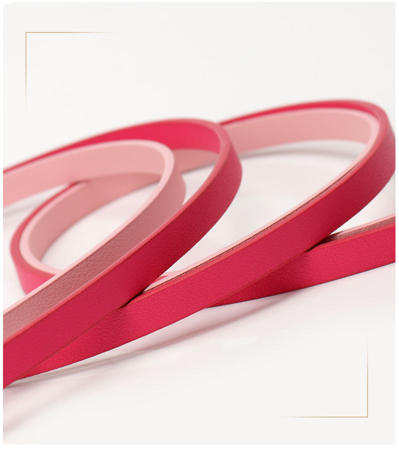 All Seasons Season Women's Gender Simple Style Solid Color Pu Leather Alloy Women's Leather Belts