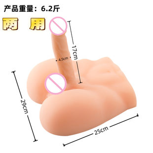 Female artificial dildo shape, male fake ass, solid dual-purpose chrysanthemum and anus, can be used to invert the mold with famous instruments for fun