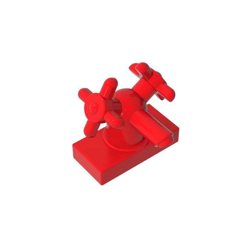 High-Quality Brick Building Blocks Gds-2033 Compatible with Lego 6936 1X2 Double-Handle Faucet Building Base Parts High-Quality Brick Building Blocks Gds-2033 Compatible with Lego 6936 1X2 Double-Handle Faucet Building Base Parts