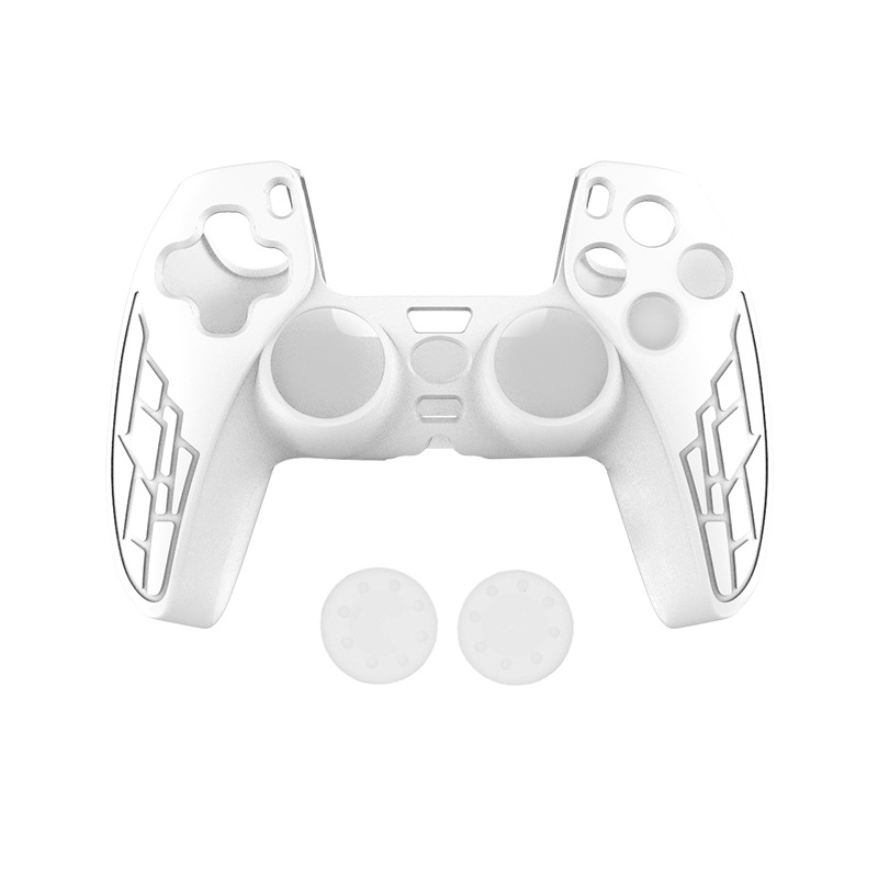 TOYILUYA/Yilu ya PS5 cubierta de la manija ps5 engrosada cubierta de goma suave cubierta protectora cubierta de textura antideslizante con tapa