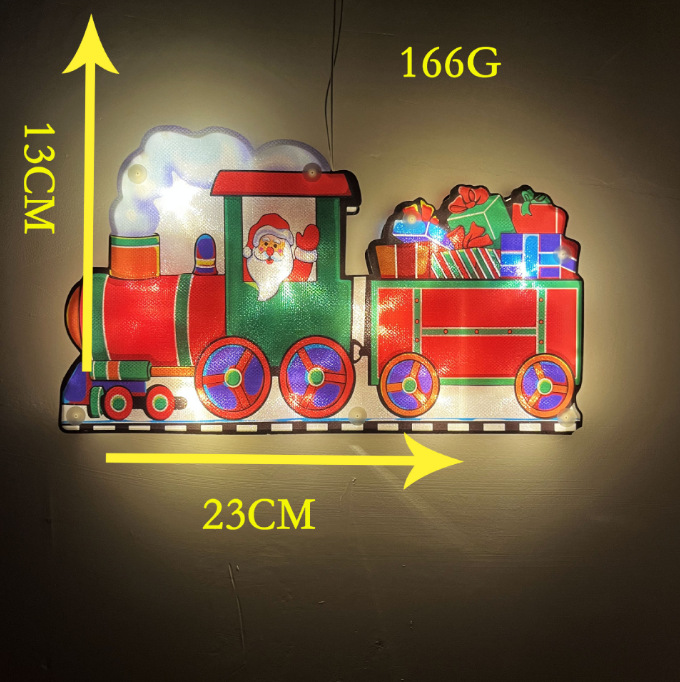 Amazon Venta caliente LED cocina ventana lechón luces colgantes luces de Navidad luces de colores decoración navideña escena ambiente luces