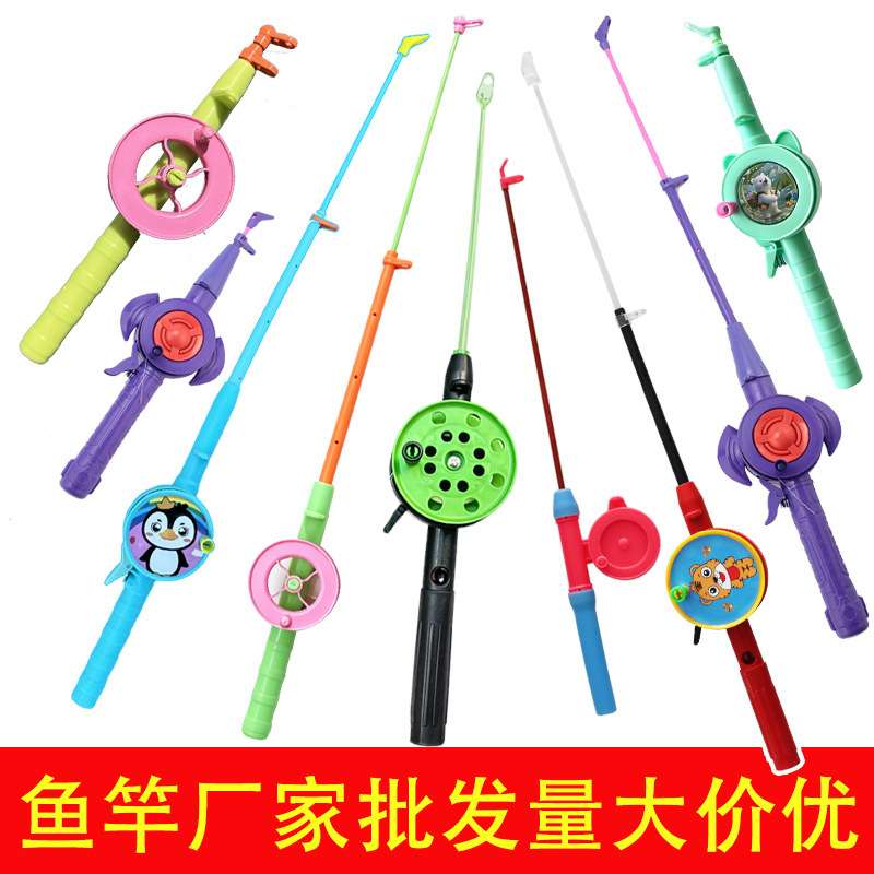 New dynamic fishing rod kite wholesale, handheld realistic outdoor children's small kite with shaking wings and fishing rod design