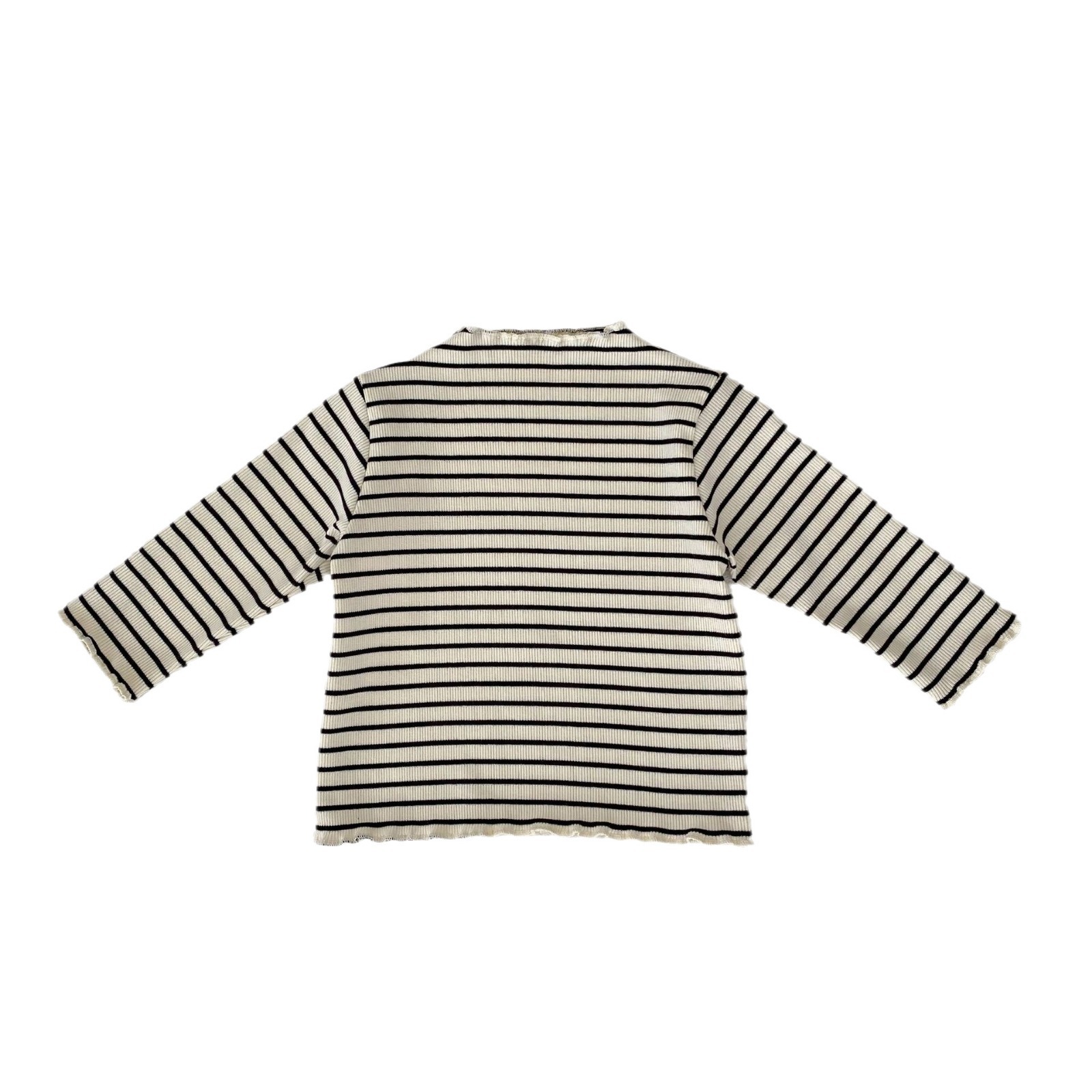 Camiseta de Manga Larga con Volantes para Bebé 2025, Ropa de Esquí Infantil, Capa Interior Multicolor, Top Versátil de Algodón