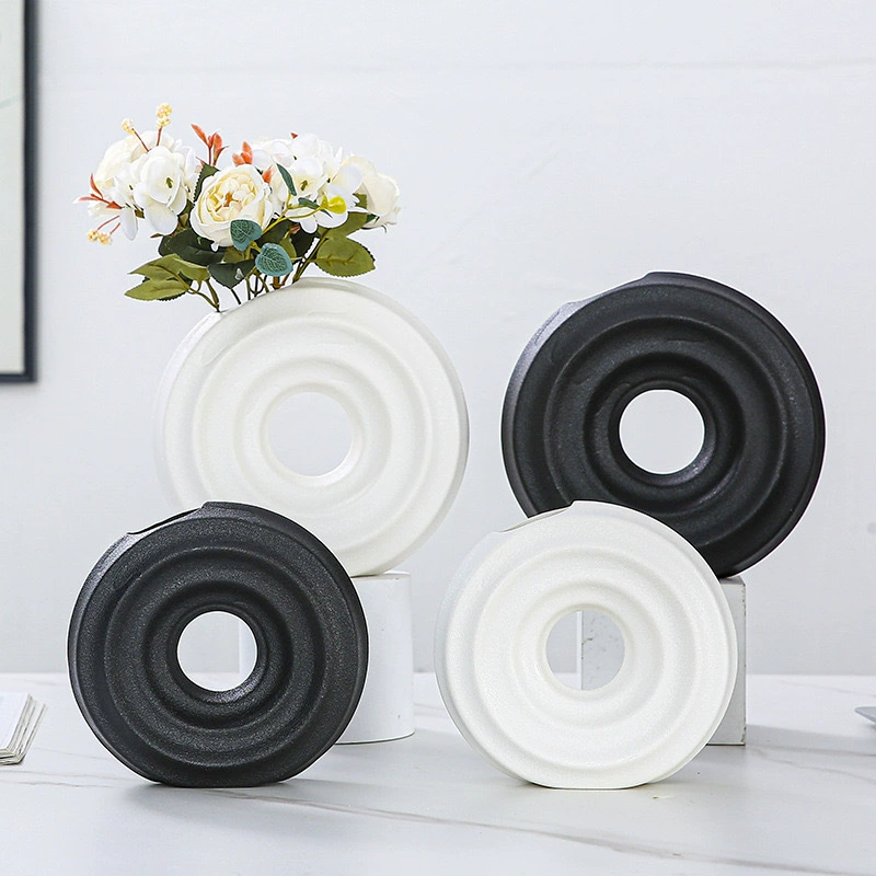 Трансграничные скандинавские ины Ваза украшение Керамический круг креативная Цветочная композиция гостиная украшение дома Цветочные поделки