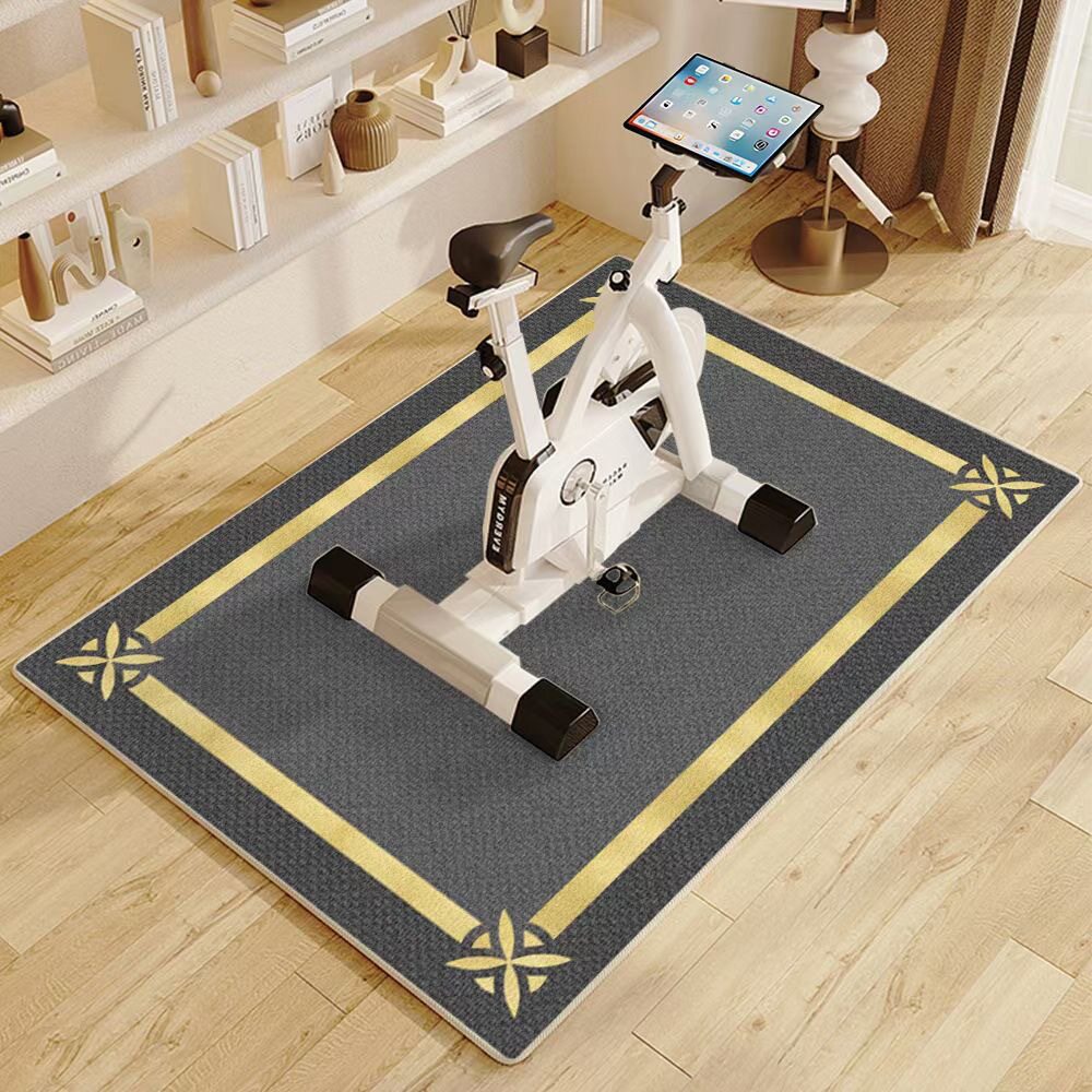 Simple and High-End Three-Proof Loop Pile Carpet for Living Room, Sports-Resistant, Dirt-Resistant, Easy to Maintain, Bicycle Floor Mat, Home Leisure Area, Wear-Resistant Foot Mat