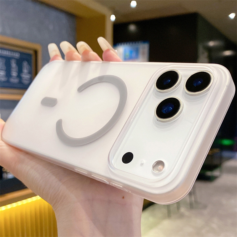 Funda magnética mate ultrafina para PC, efecto niebla helada, compatible con iPhone 17, 16, 15 y 13 Pro Max premium.